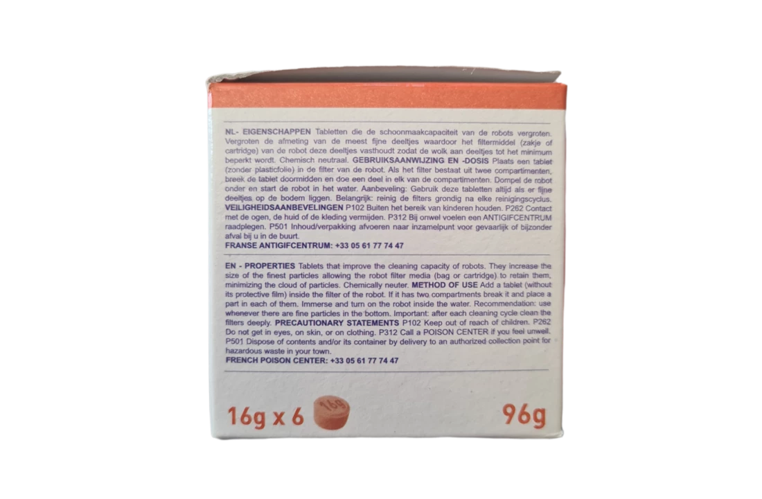 AQUANET - PISCIMAR Vlokmiddel Robot - 96 Gr Tabletten 5 AQUANET - PISCIMAR Vlokmiddel Robot - 96 Gr Tabletten - Afbeelding 3