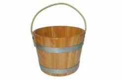 Blumenberg Sauna Emmer Lariks 5 Liter Blank Gelakt Met Handvat