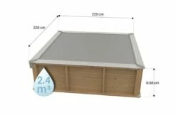 Proswell Houten Zwembaden Houten Kinderzwembad Pistoche 2 X 2 X 0.64 Meter -Zwembad Benodigdheden Verkoopwinkel proswell houten zwembaden houten kinderzwembad pis 3