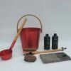 Rento Cadeau SetSauna Emmer Rood -Zwembad Benodigdheden Verkoopwinkel rento cadeau set sauna emmer rood