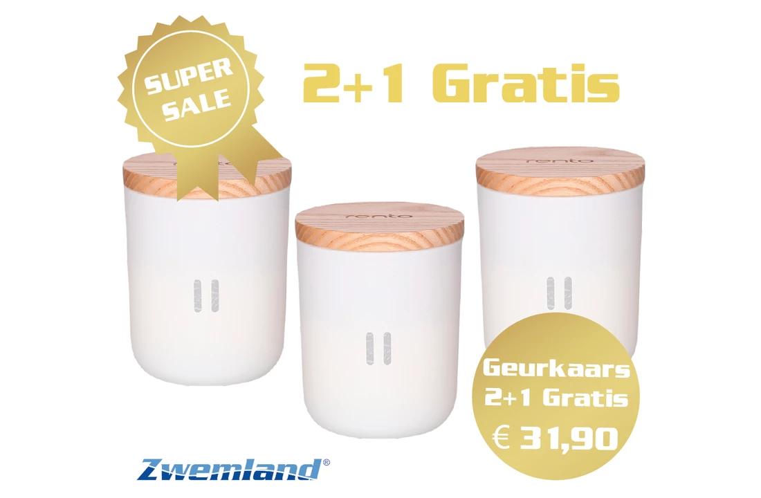 Rento Geurkaars Berken - 2+1 Gratis 4 Rento Geurkaars Berken - 2+1 Gratis - Afbeelding 2