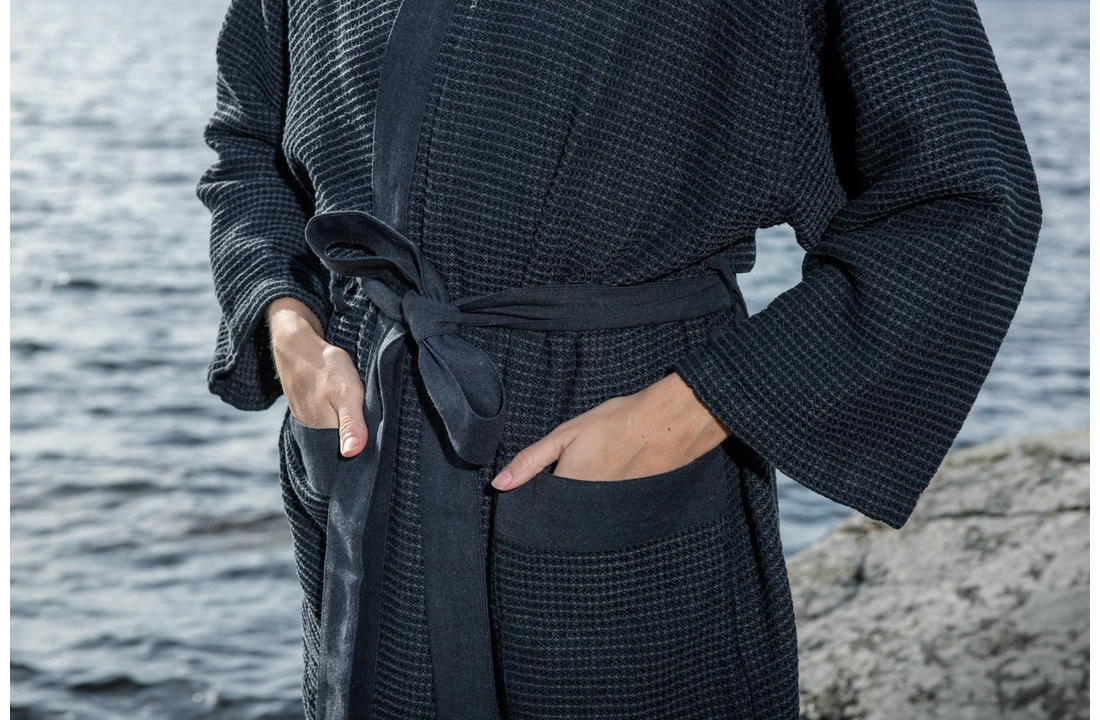 Rento Kenno Badjas - Grijs - Maat S/M 6 Rento Kenno Badjas - Grijs - Maat S/M - Afbeelding 4