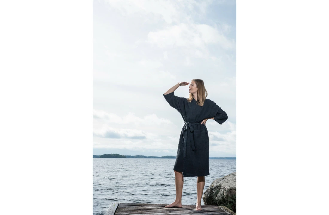 Rento Kenno Badjas - Grijs - Maat S/M 7 Rento Kenno Badjas - Grijs - Maat S/M - Afbeelding 5