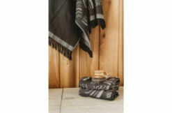 Rento Rento Pino Sauna Handdoek Zwart 78x150cm -Zwembad Benodigdheden Verkoopwinkel rento rento pino sauna handdoek zwart 78x150cm 3