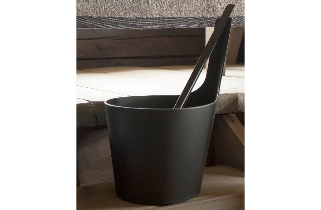 Rento Rento Pisara Sauna Emmer Set Zwart 4 Rento Rento Pisara Sauna Emmer Set Zwart - Afbeelding 2