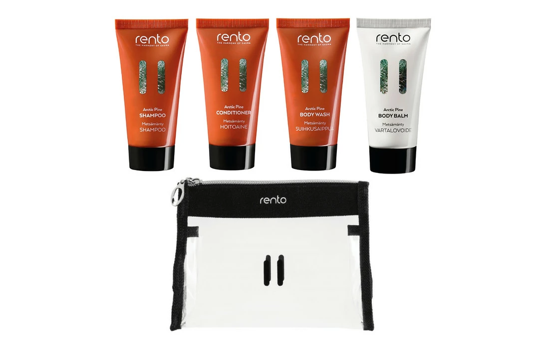 Rento Rento Reisset Shampoo + Conditioner + Body Wash + Bodylotion | Bosbessen 3 Rento Rento Reisset Shampoo + Conditioner + Body Wash + Bodylotion | Bosbessen