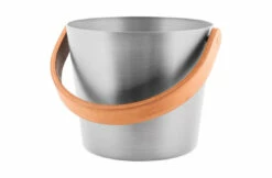 Rento Rento Sauna Emmer Aluminium Met Bamboe Handvat Naturel