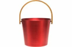 Rento Rento Sauna Emmer Aluminium Met Bamboe Handvat Grijsblauw