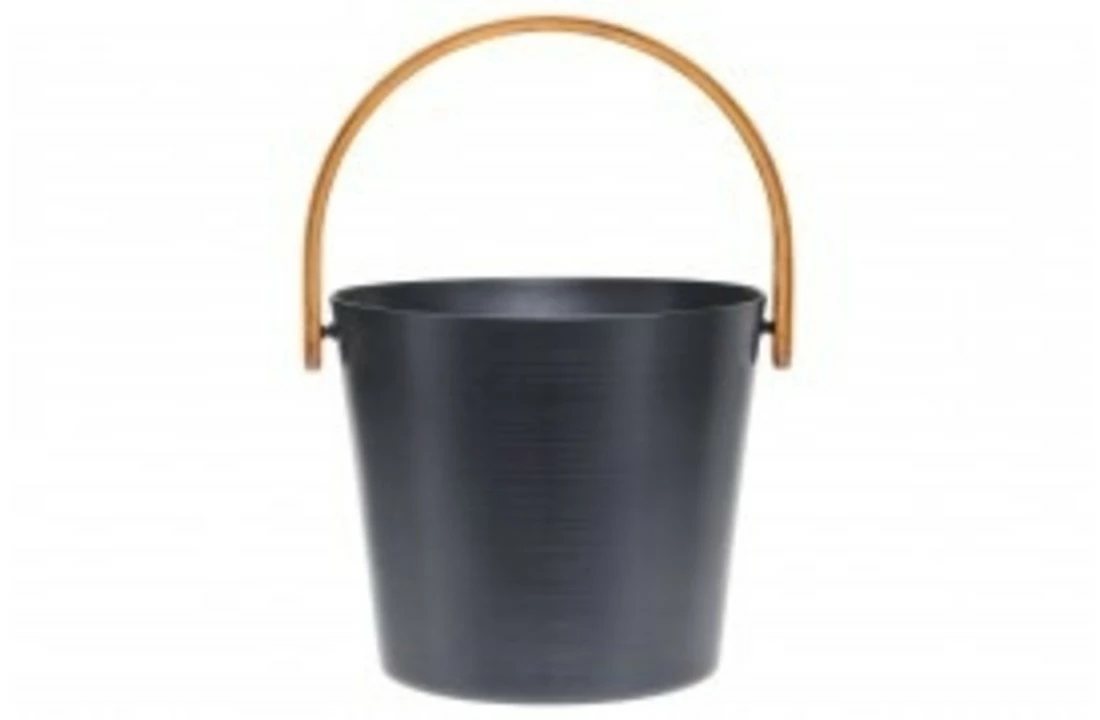 Rento Rento Sauna Emmer Aluminium Met Bamboe Handvat Grijsblauw 6 Rento Rento Sauna Emmer Aluminium Met Bamboe Handvat Grijsblauw - Afbeelding 4