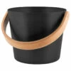 Rento Rento Sauna Emmer Aluminium Met Bamboe Handvat Zwart -Zwembad Benodigdheden Verkoopwinkel rento rento sauna emmer aluminium met bamboe handv 8