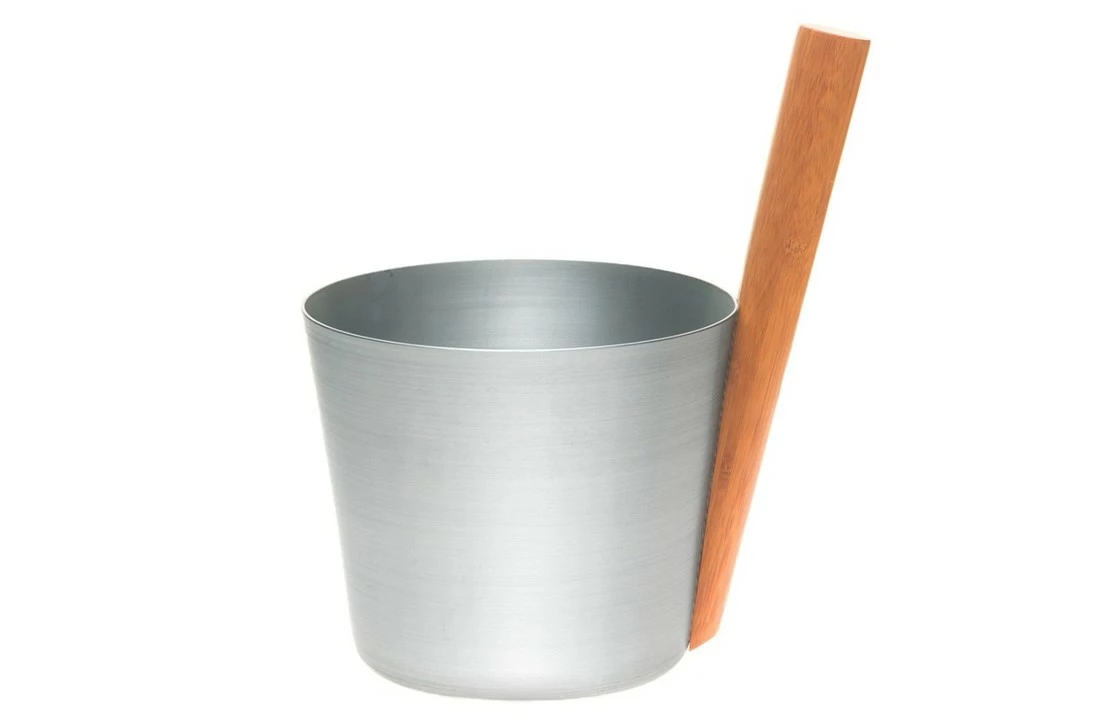 Rento Rento Sauna Emmer Aluminium Zilvergrijs 3 Rento Rento Sauna Emmer Aluminium Zilvergrijs