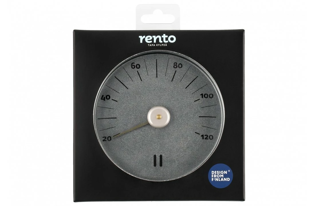 Rento Rento Sauna Thermometer Aluminium Rond Grijsblauw 4 Rento Rento Sauna Thermometer Aluminium Rond Grijsblauw - Afbeelding 2