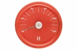Rento Rento Sauna Thermometer Aluminium Rond Rood