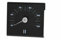 Rento Rento Sauna Thermometer Aluminium Vierkant Bruin/zwart
