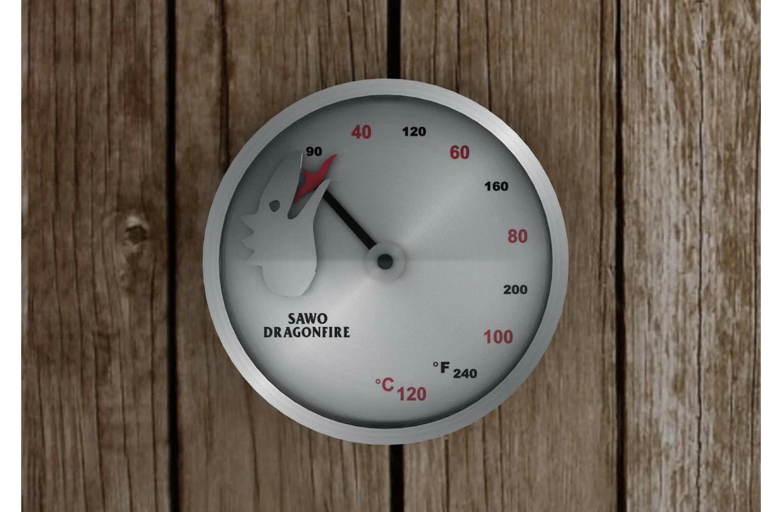Sawo Sauna Produkten Sawo Dragonfire Thermometer 4 Sawo Sauna Produkten Sawo Dragonfire Thermometer - Afbeelding 2