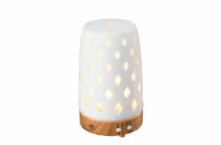 Serene House Serene House Ultrasonic Diffuser Diamond White Lightwood Base 90ml 8 Serene House Serene House Ultrasonic Diffuser Diamond White Lightwood Base 90ml -Zwembad Benodigdheden Verkoopwinkel serene house serene house ultrasonic diffuser diam 2